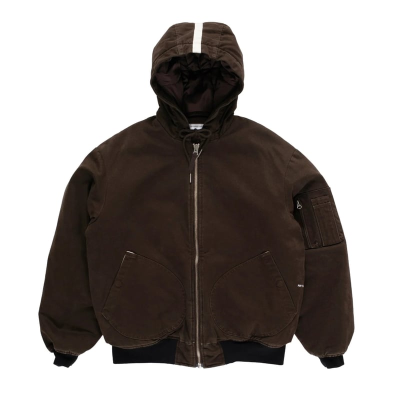 POP TRADING COMPANY HOODED FLIGHT JACKET DELICI