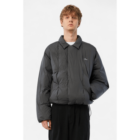 DIME PLEATED PUFFER CHARCOAL