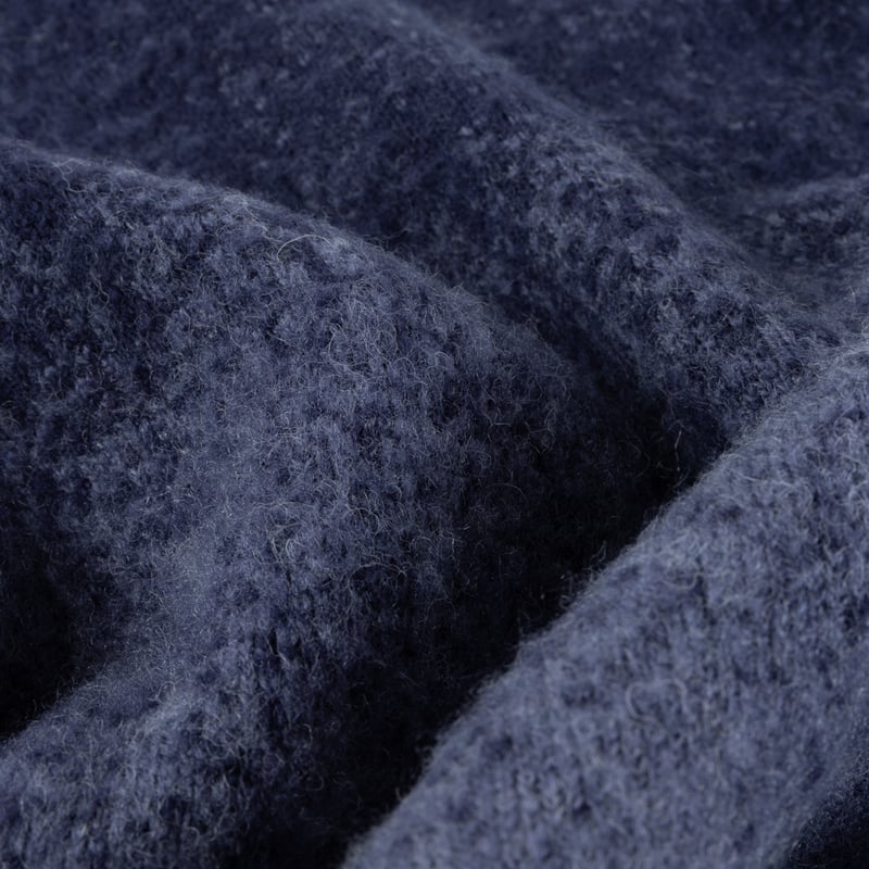 DIME MOHAIR DOUBLE ZIP KNIT MIDNIGHT BLUE | CAN