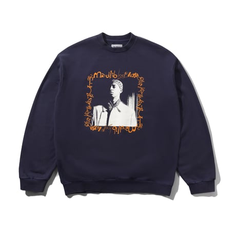 BUTTER GOODS LOOP DIGGA CREWNECK WASHED NAVY