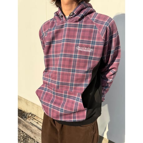 BAGLADY TARTAN WARP HOODIE