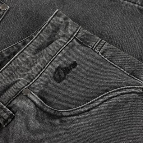 DIME CARPENTER DENIM SHORTS FADED BLACK