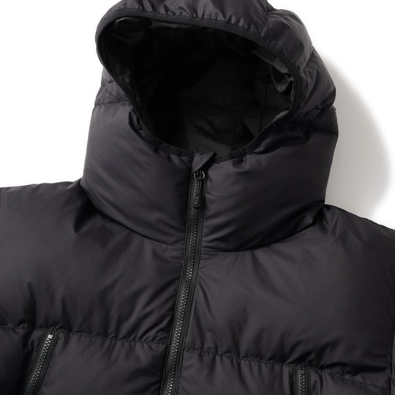 FTC PERTEX® HOODED PUFFY JACKET BLACK | CANOLA