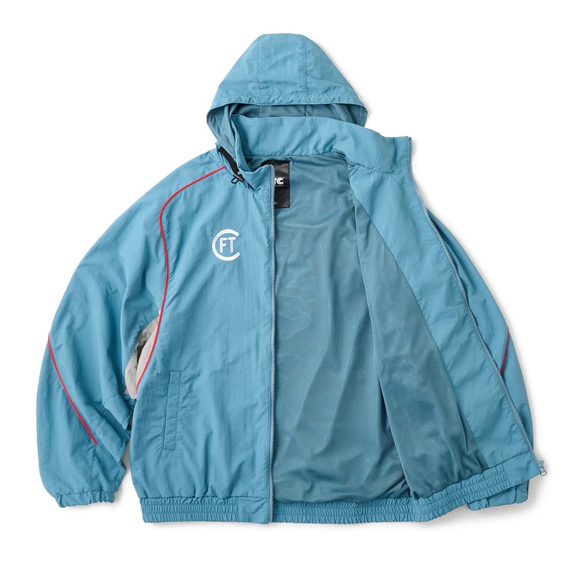 FTC SUPPLEX® NYLON TRACK JACKET DUSTY BLUE | CA