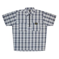 BAGLADY  DARK PLAID WORK SHIRT