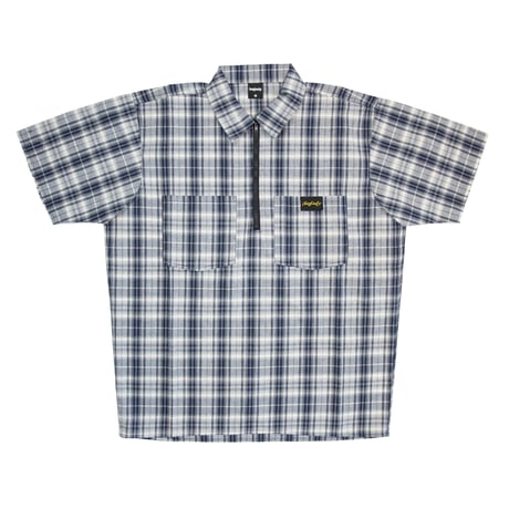 BAGLADY  DARK PLAID WORK SHIRT