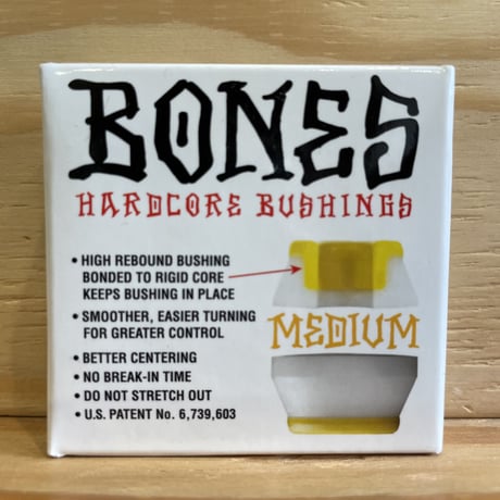 BONES WHEELS BUSHING MEDIUM WHITE PACK