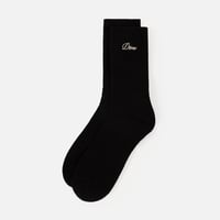 DIME 2PACK CREW SOCKS BLACK