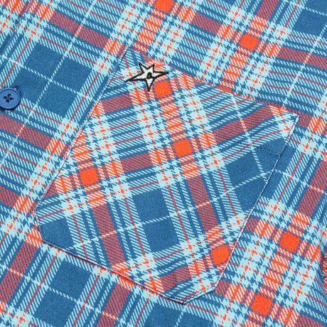 CARPET COMPANY PLAID CANVAS BUTTON UP BLUE