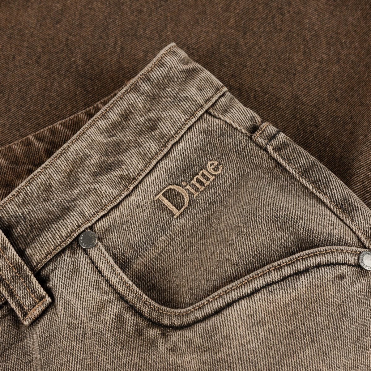 DIME CLASSIC BAGGY DENIM PANTS DIPPED SANDBLAST