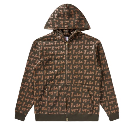 BRONZE 56K × ICECREAM HARDWARE FULL ZIP HOODIE