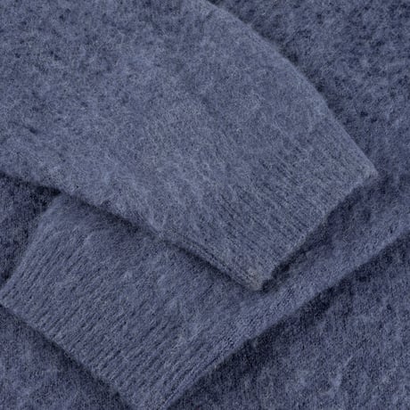DIME MOHAIR DOUBLE ZIP KNIT MIDNIGHT BLUE