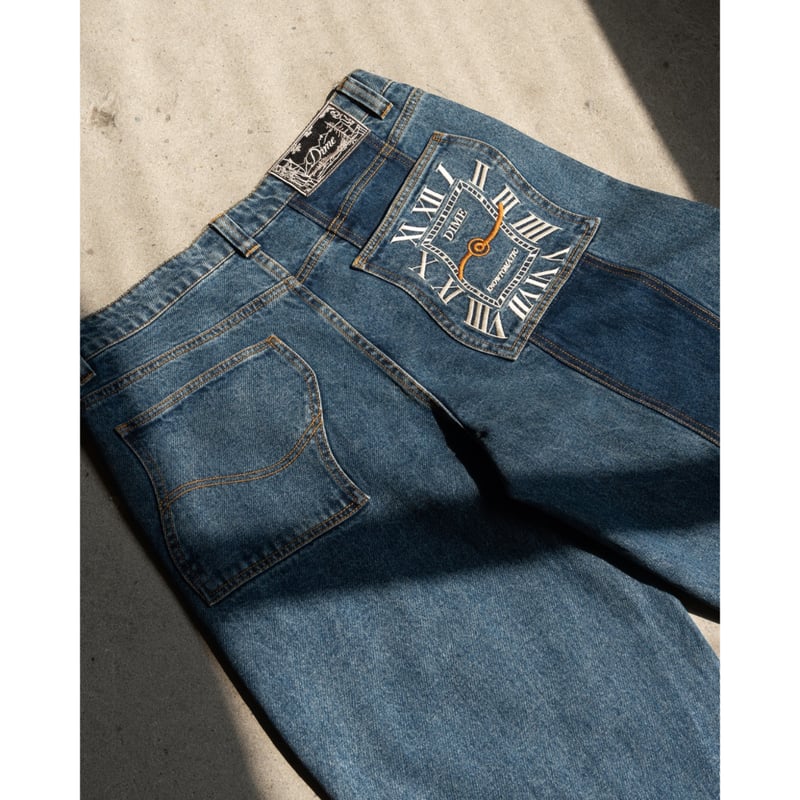 Dime バギーデニム32 Dime Baggy Denim Pants / BLACK WASHED (ダイム デニムパンツ