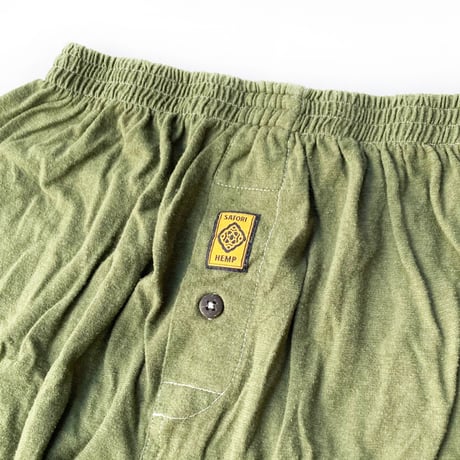 SATORI HEMP BOXER DYED OLIVE