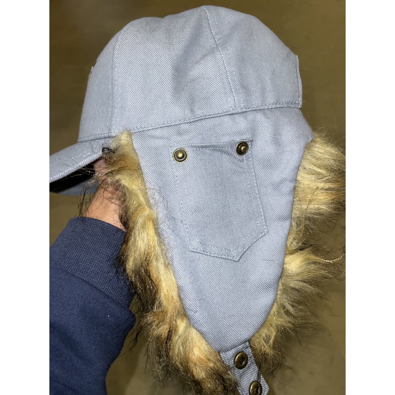 CARPET COMPANY C-STAR FUR HAT LIGHT DENIM | CAN