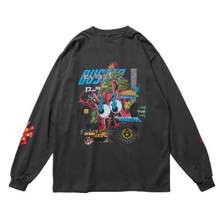 EVISEN BASTARD L/S TEE CHARCOAL