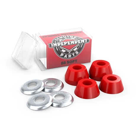 INDEPENDENT GENUINE PARTS STANDARD CONICAL 88A CUSHIONS SOFT RED