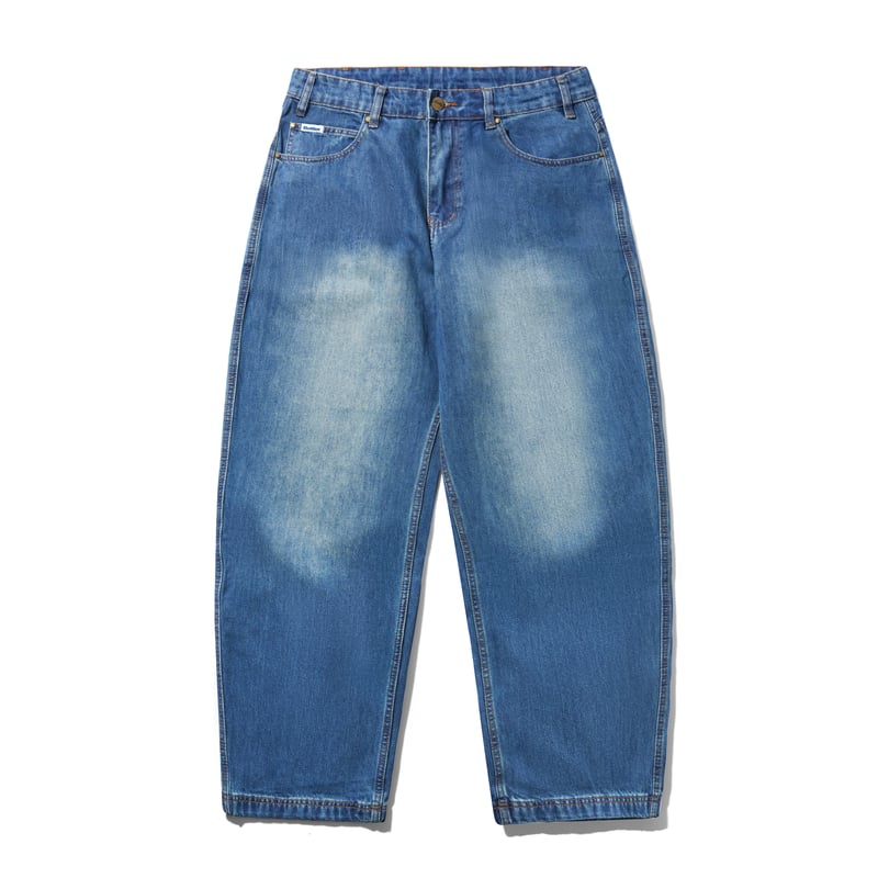 BUTTER GOODS SPIKE DENIM JEANS DISTRESSED INDIG