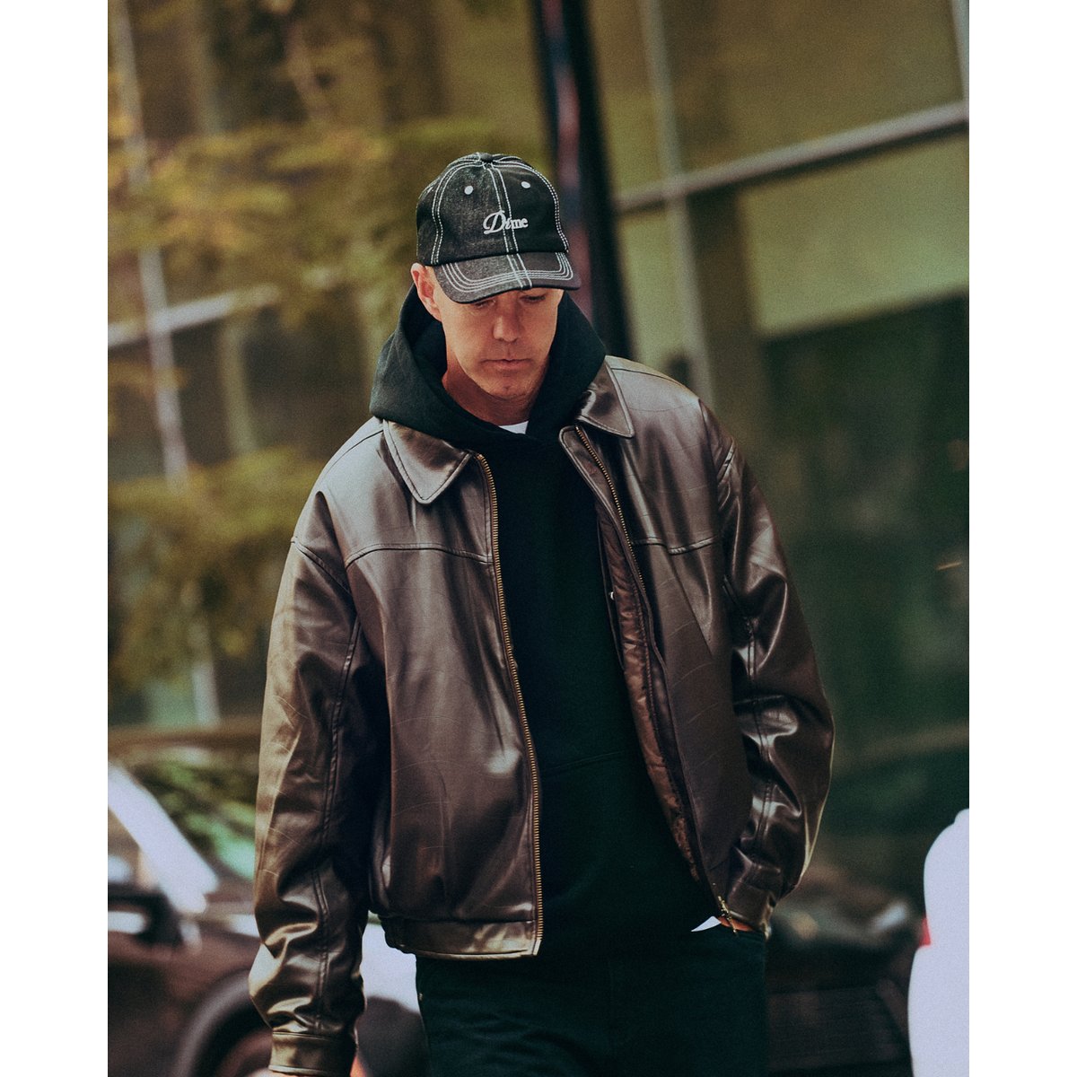 DIME DEBOSSED WAVY JACKET BROWN | CANOLA SKATESHOP