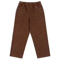 DIME CYCLONE FRENCH TERRY PANTS BROWN SNOW WASHED