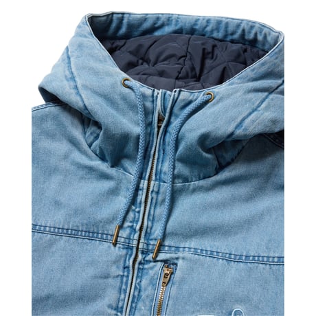EVISEN EYE FIRE DENIM PUFF JACKET