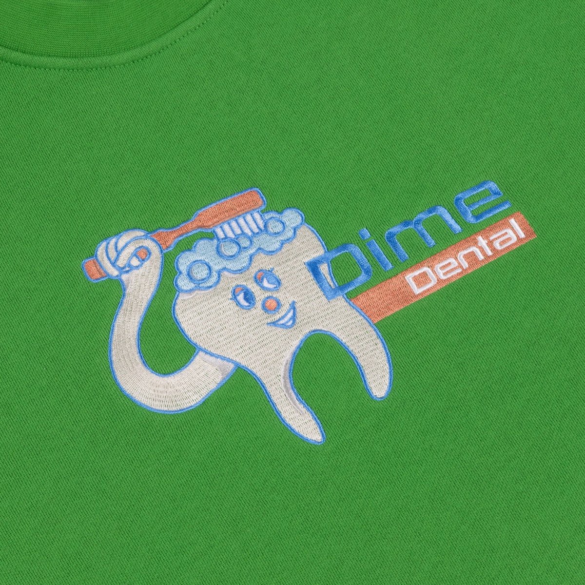 Dime Dental Care スウェット トレーナー 4色 送料込み DIME DENTAL CARE CREWNECK KELLY GREEN | CANOLA