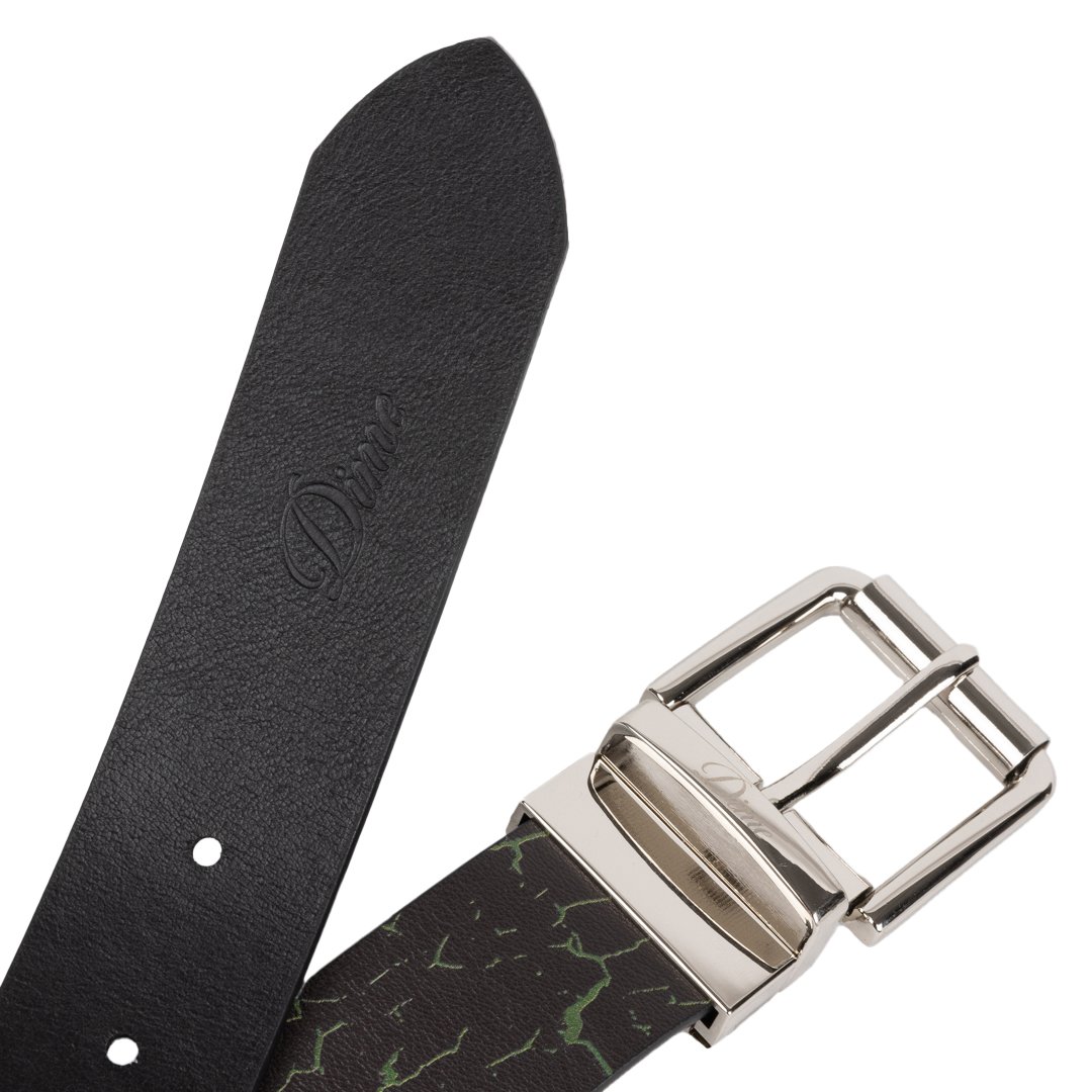 DIME REVERSIBLE LEATHER BELT BLACK&BEIGE | CANO