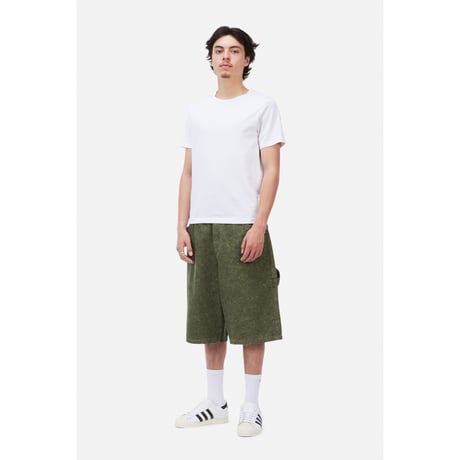 DIME BAGGY DENIM SHORTS ELECTRIC GREEN
