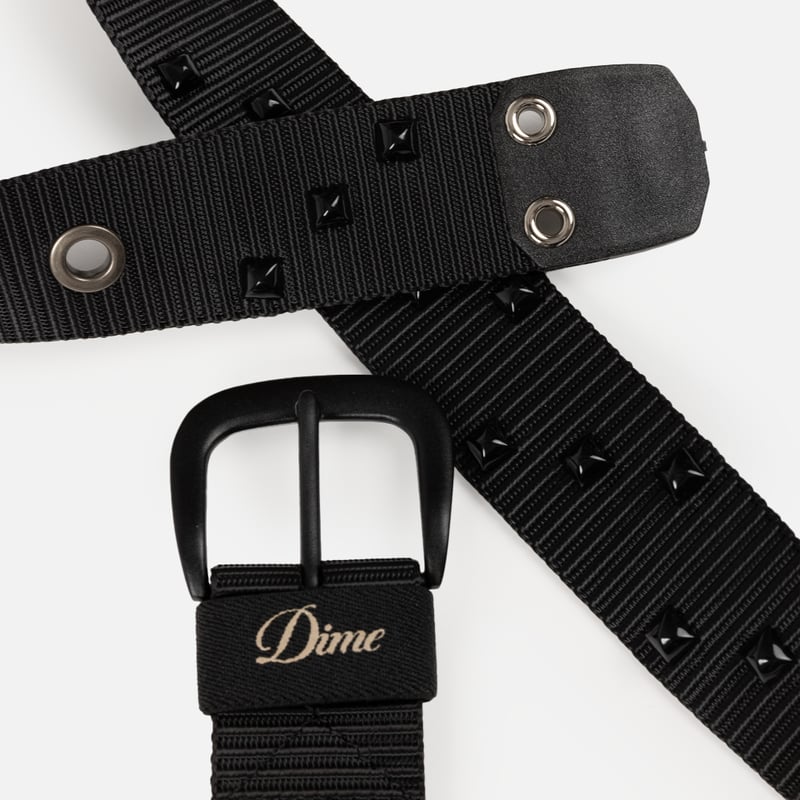 DIME STUDDED BELT BLACK | CANOLA SKATESHOP