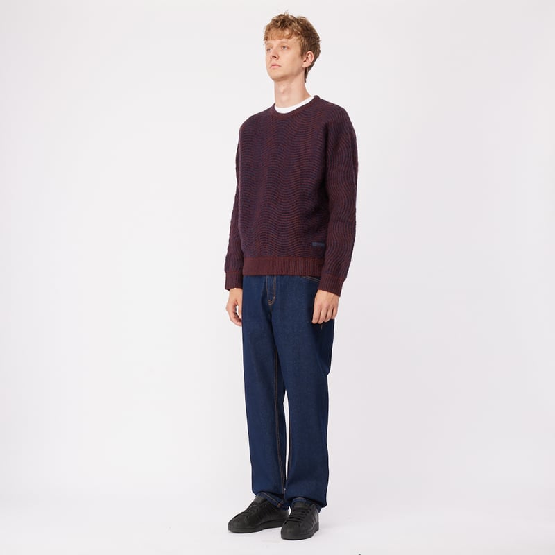 DIME MOHAIR WAVE KNIT BURGUNDY | CANOLA SKATESHOP