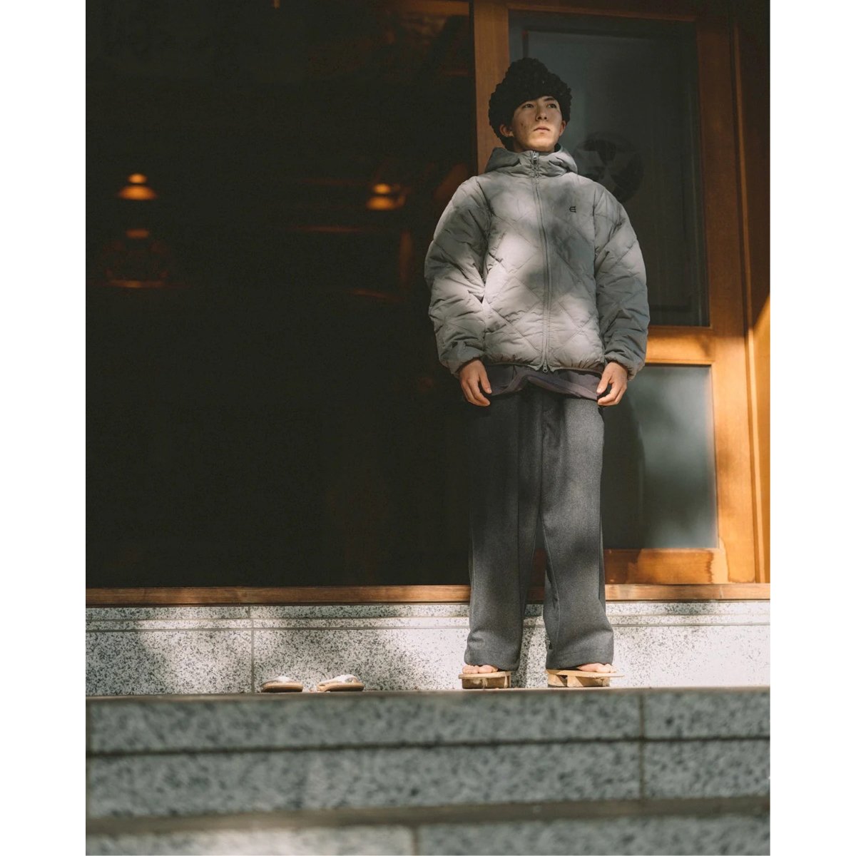 EVISEN LIGHT QUILTED DOWN JACKET GREY | CANOLA