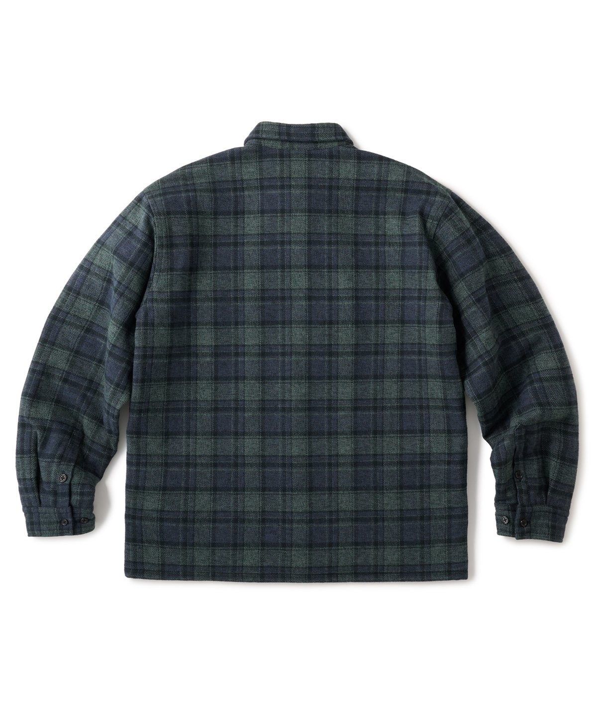 FTC QUILTED LINED PLAID NEL SHIRT NAVY | CANOLA