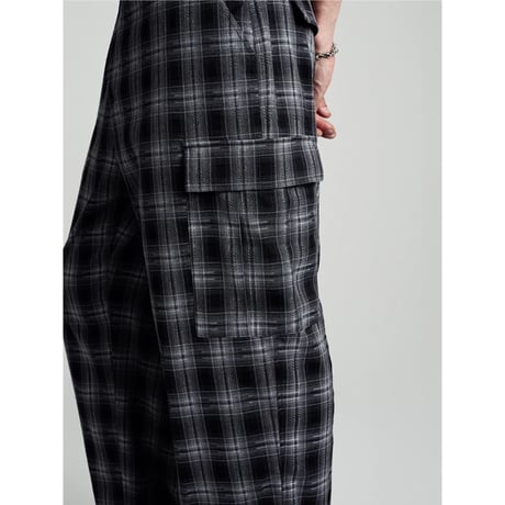 POP TRADING COMPANY CHECKED CARGO PANTS