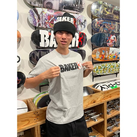 BAKER BAKER 3 HTHR GRY TEE