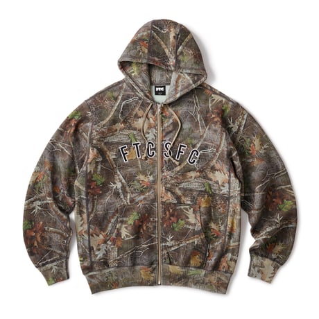 FTC ARC LOGO ZIP UP HOODY CAMO
