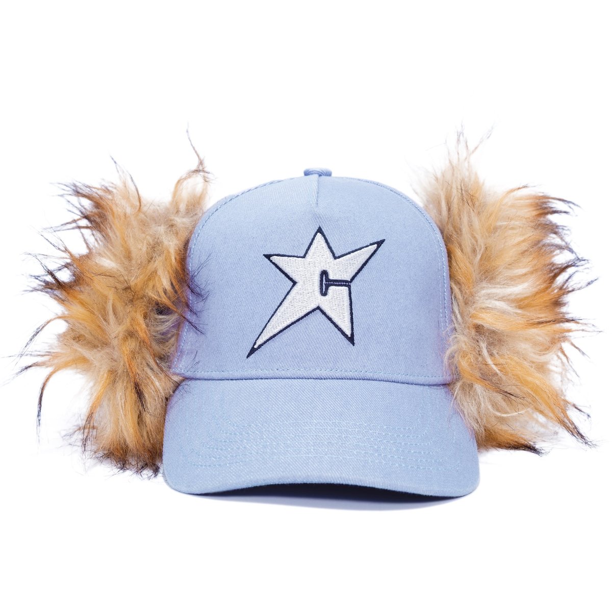CARPET COMPANY C-STAR FUR HAT LIGHT DENIM | CAN