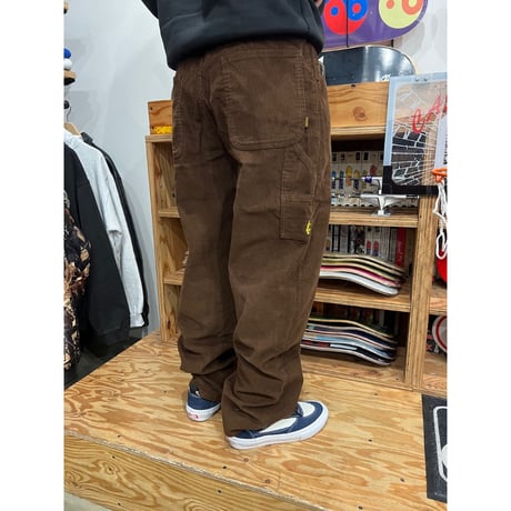 KROOKED SHMOO CARPENTER CORDUROY PANTS BROWN