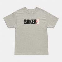 BAKER BAKER 3 HTHR GRY TEE