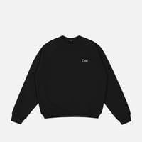 DIME CLASSIC SMALL LOGO CREWNECK BLACK