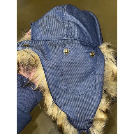 CARPET COMPANY C-STAR FUR HAT DARK DENIM