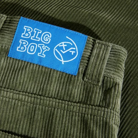 POLAR SKATE.CO BIG BOY CORD PANTS UNIFORM GREEN