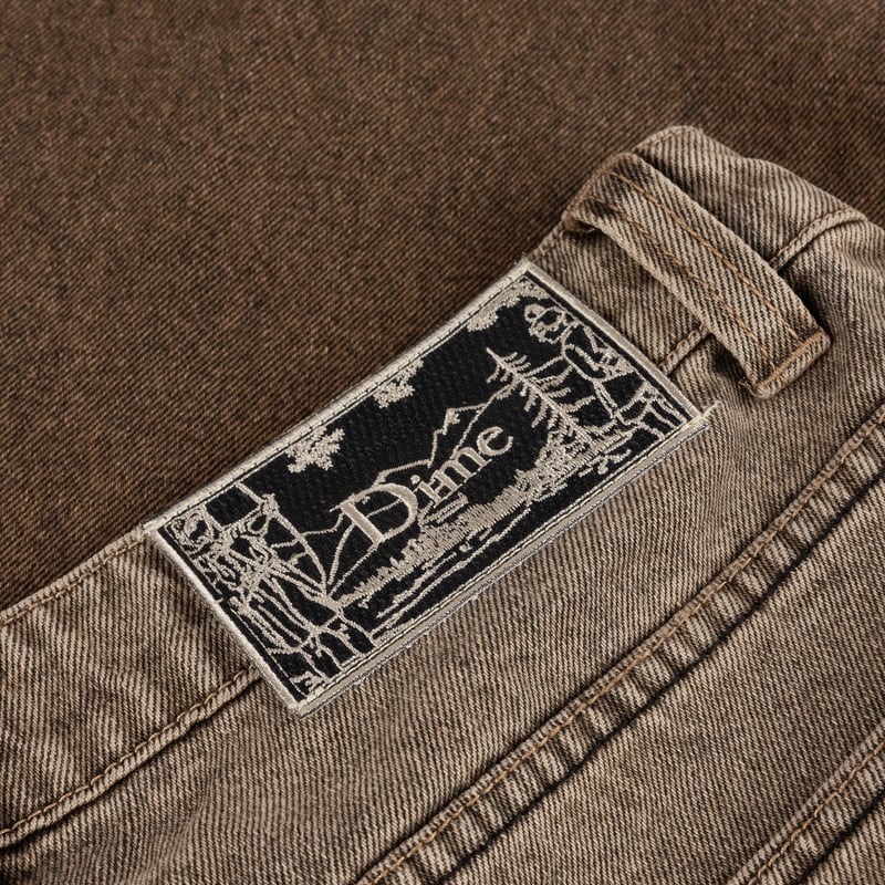 DIME CLASSIC BAGGY DENIM PANTS DIPPED SANDBLAST