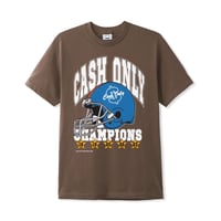 CASH ONLY SUPER BOWL TEE BROWN