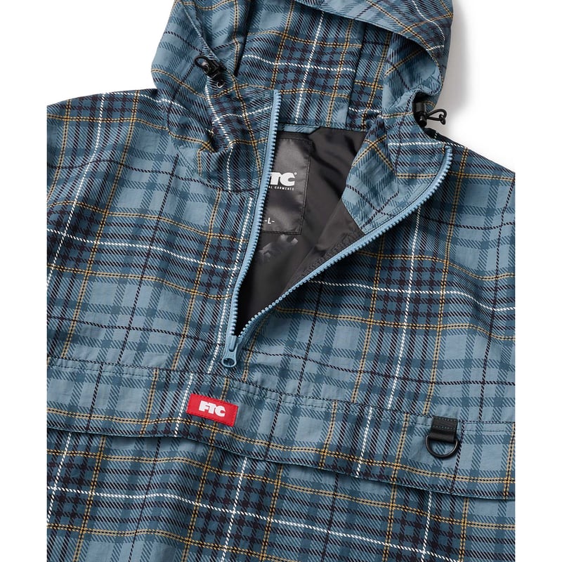 FTC UTILITY ANORAK JACKET GREEN PLAID | CANOLA