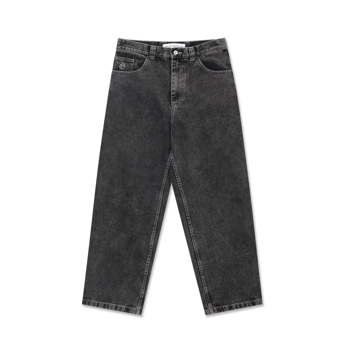 POLAR SKATE.CO BIG BOY PANTS SILVER BLACK | CAN