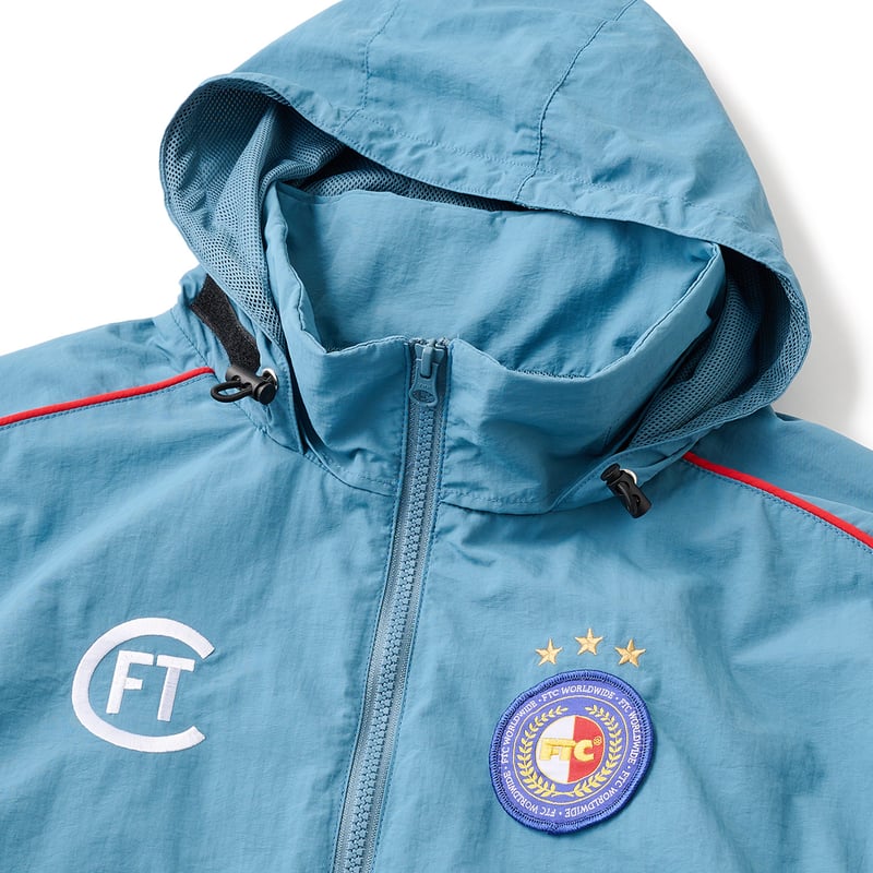 FTC SUPPLEX® NYLON TRACK JACKET DUSTY BLUE | CA