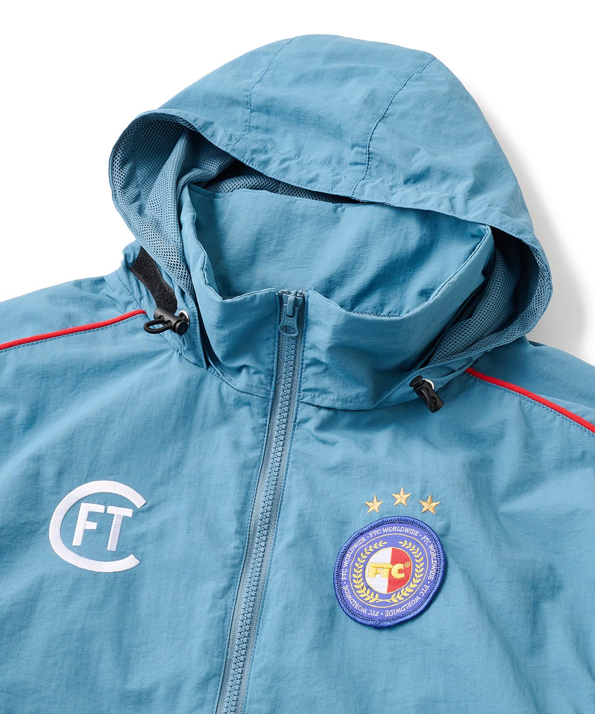 FTC SUPPLEX® NYLON TRACK JACKET DUSTY BLUE | CA