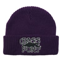 PASS~PORT SLINKIN' BEANIE EGGPLANT