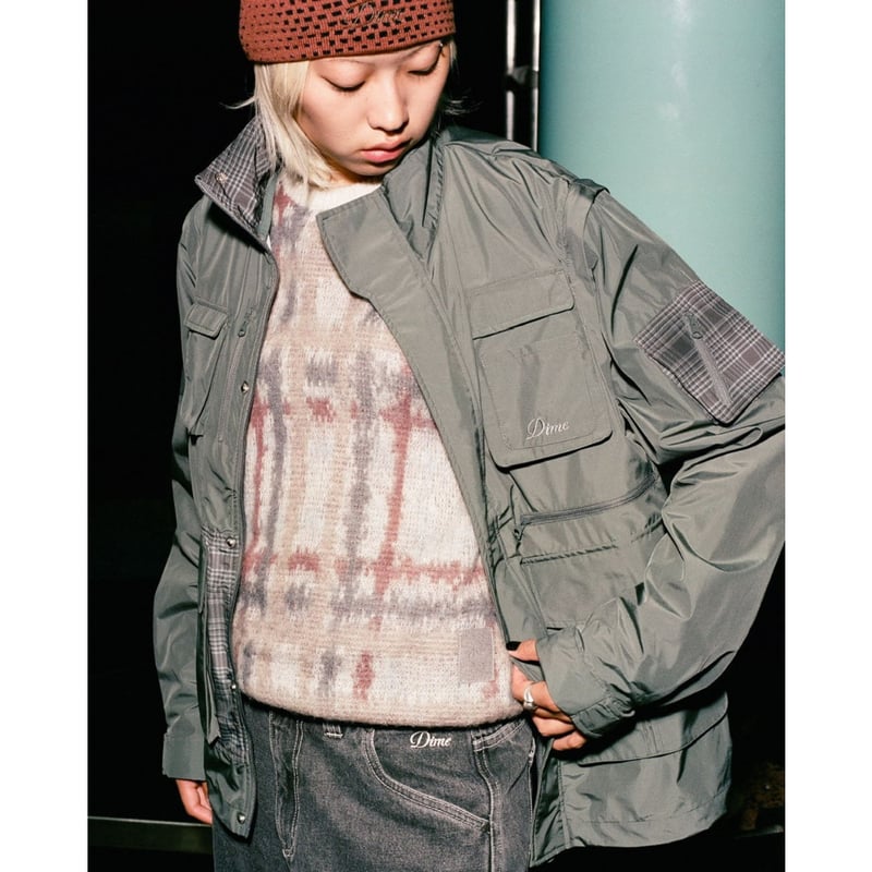 dime ジャケット　ミリタリー DIME Fishing Zip-Off Jacket