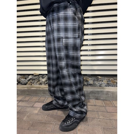 POP TRADING COMPANY CHECKED CARGO PANTS